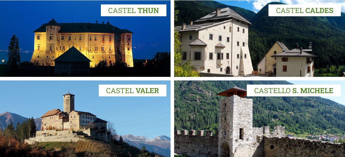 I 4 castelli che visiteremo