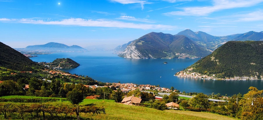 Veduta del lago d'Iseo